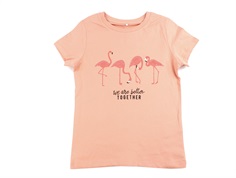 Name It peach bud printet glitter t-shirt